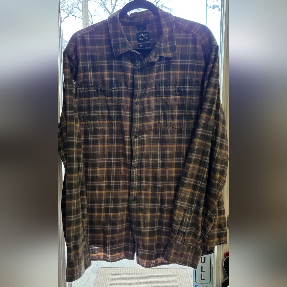 Mens Prana slim fit flannel